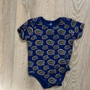 Kids Gators Bodysuit in royal blue 6-9 months NWOT